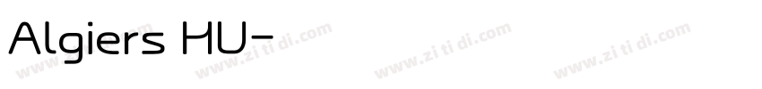 Algiers HU字体转换